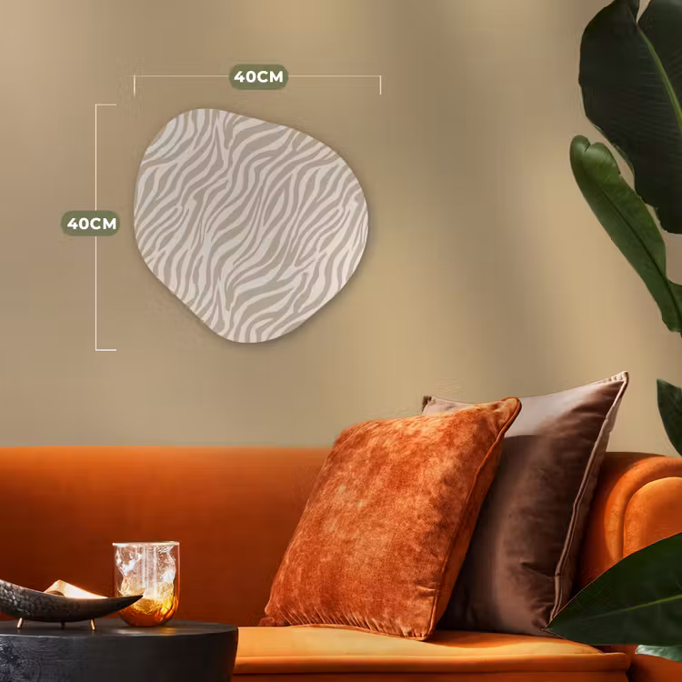 Organisch schilderij - Forex - Zebra - Patroon - Beige — 4