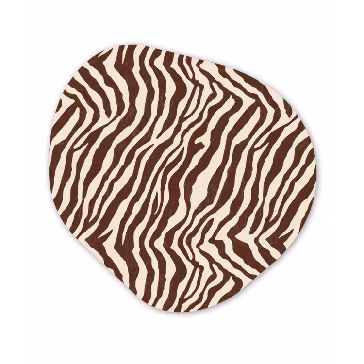 Organisch schilderij - Forex - Zebra - Patroon - Zwart - Wit — 1