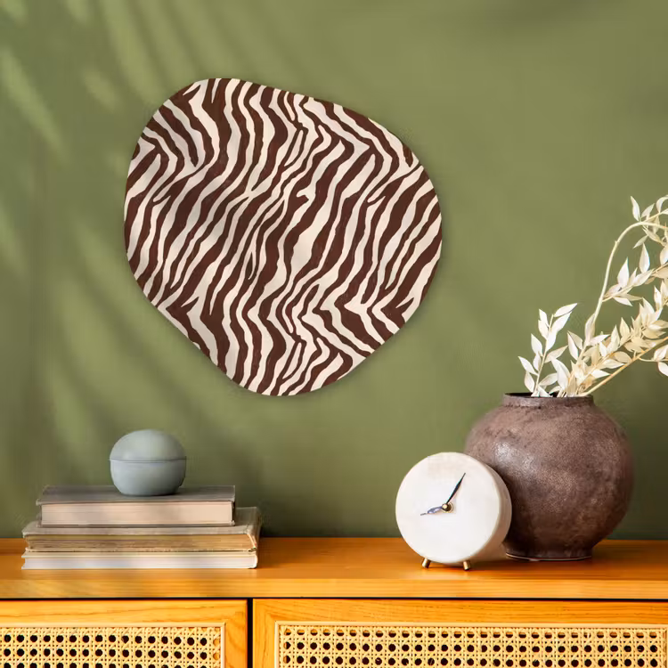 Organisch schilderij - Forex - Zebra - Patroon - Zwart - Wit — 2