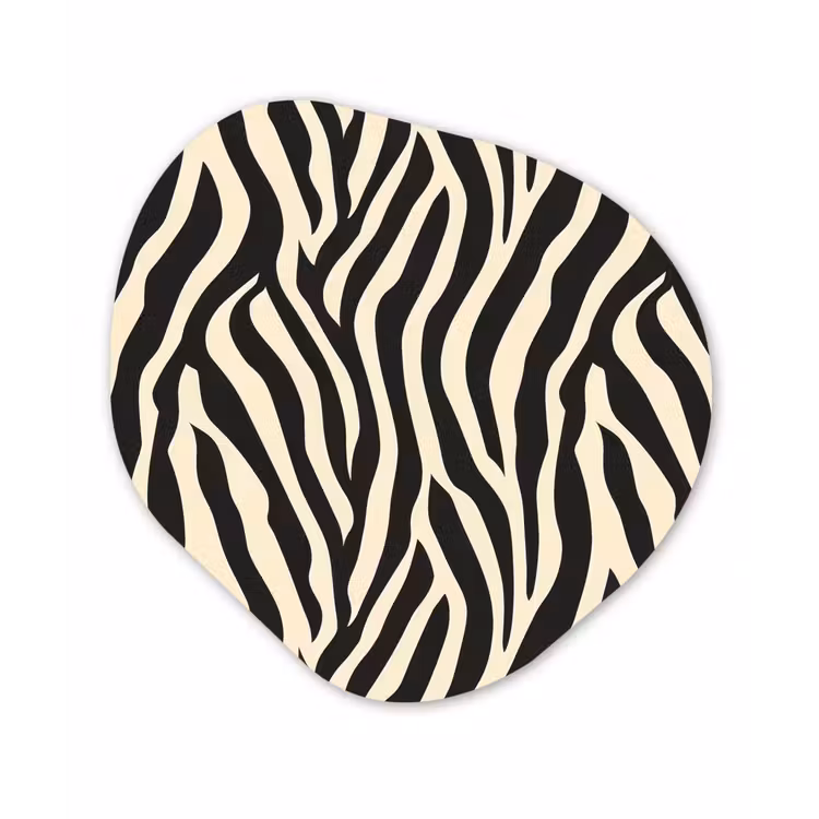 Organisch schilderij - Forex - Zebra - Print - Klassiek - Zwart — 1