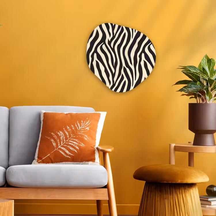 Organisch schilderij - Forex - Zebra - Print - Klassiek - Zwart — 3