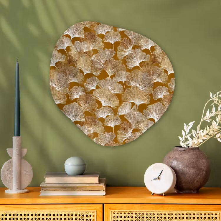Organische vorm aluminium - Ginkgo - Bladeren - Goud — 2