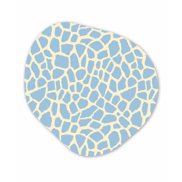 Organische vorm aluminium - Giraf - Modern - Blauw — 1