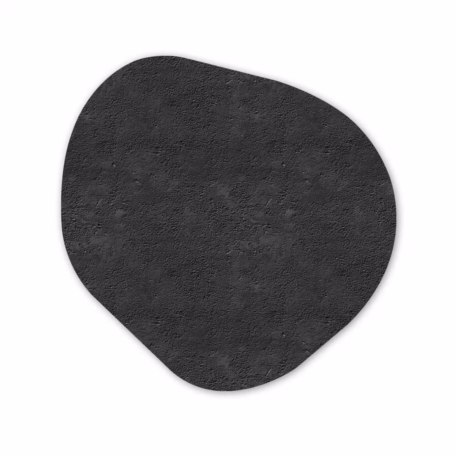 Organische vorm aluminium - Donkergrijs - Asfaltstructuur - Ruw — 1