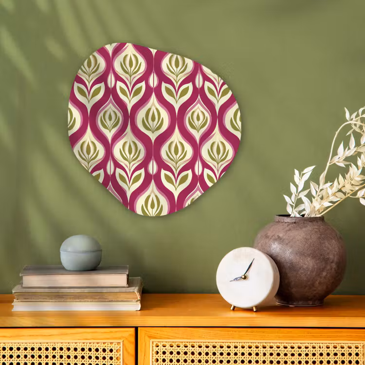 Organisch schilderij - Forex - Retro - Floraal - Paars — 2