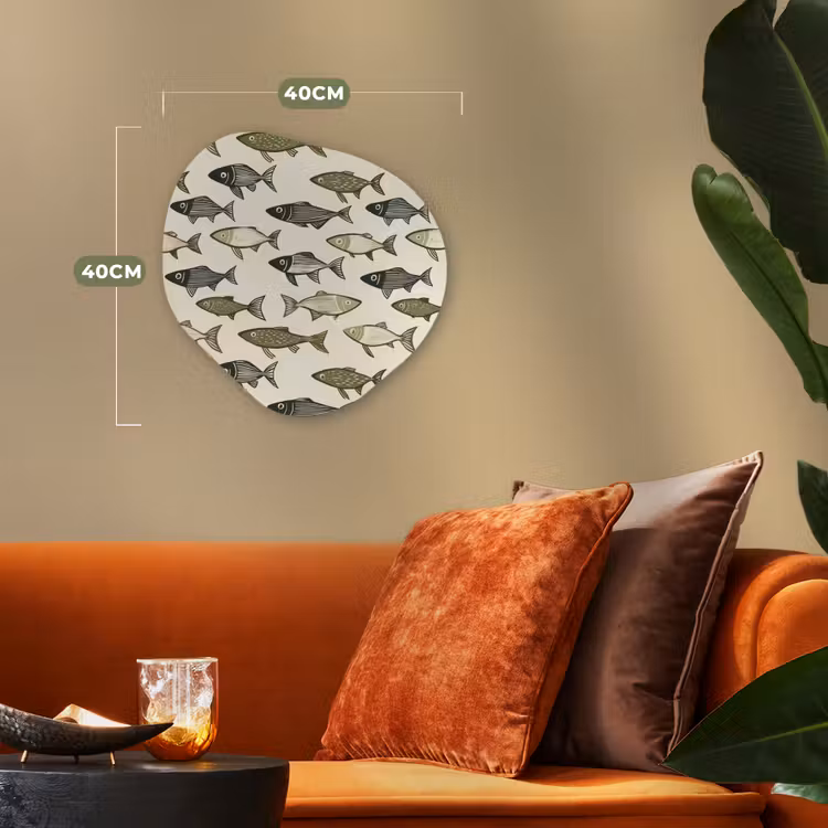 Organisch schilderij - Forex - Vissen - Klassiek - Groen — 4