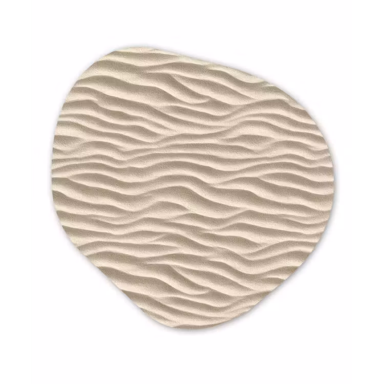 Organisch schilderij - Forex - Zand - Golven - Beige — 1