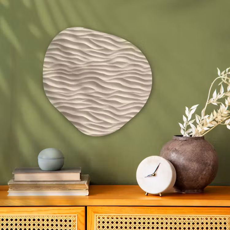 Organisch schilderij - Forex - Zand - Golven - Beige — 2