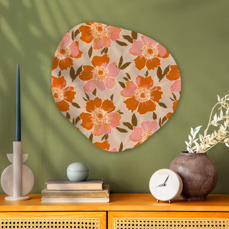 Organische vorm aluminium - Bloemen - Motief - Retro — 2