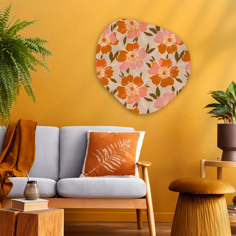 Organische vorm aluminium - Bloemen - Motief - Retro — 3