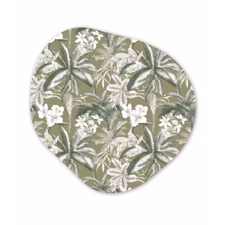 Organische vorm aluminium - Botanisch - Bloemen - Groen — 1