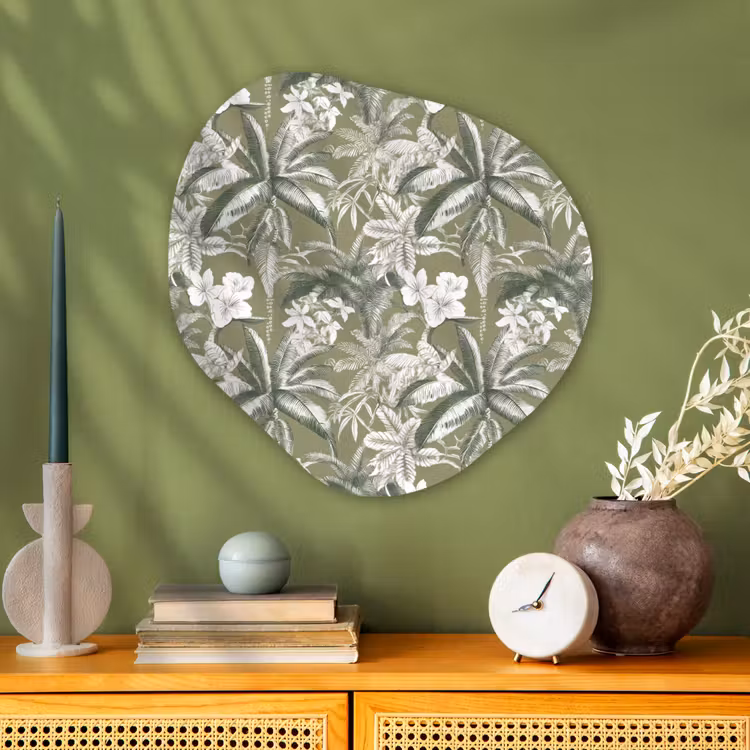 Organische vorm aluminium - Botanisch - Bloemen - Groen — 2