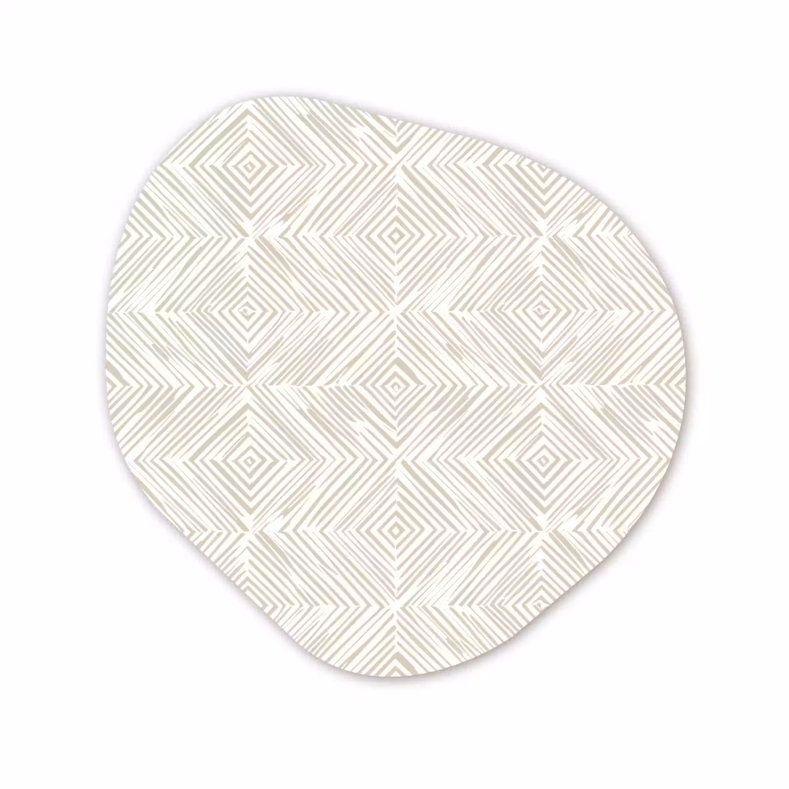 Organische vorm aluminium - Abstract - Ruiten - Beige — 1