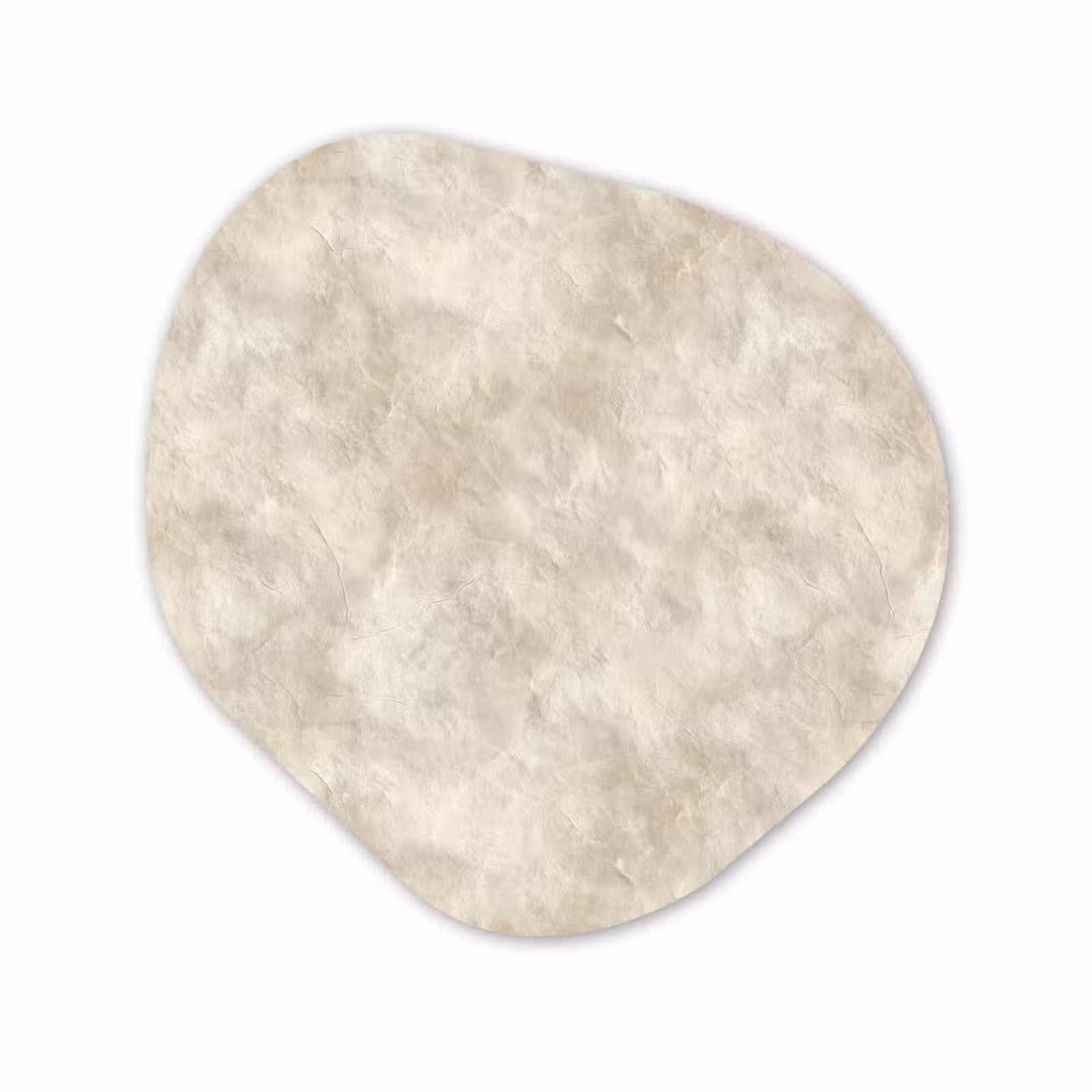 Organische vorm aluminium - Beige - Reliëfstructuur - Natuursteen — 1