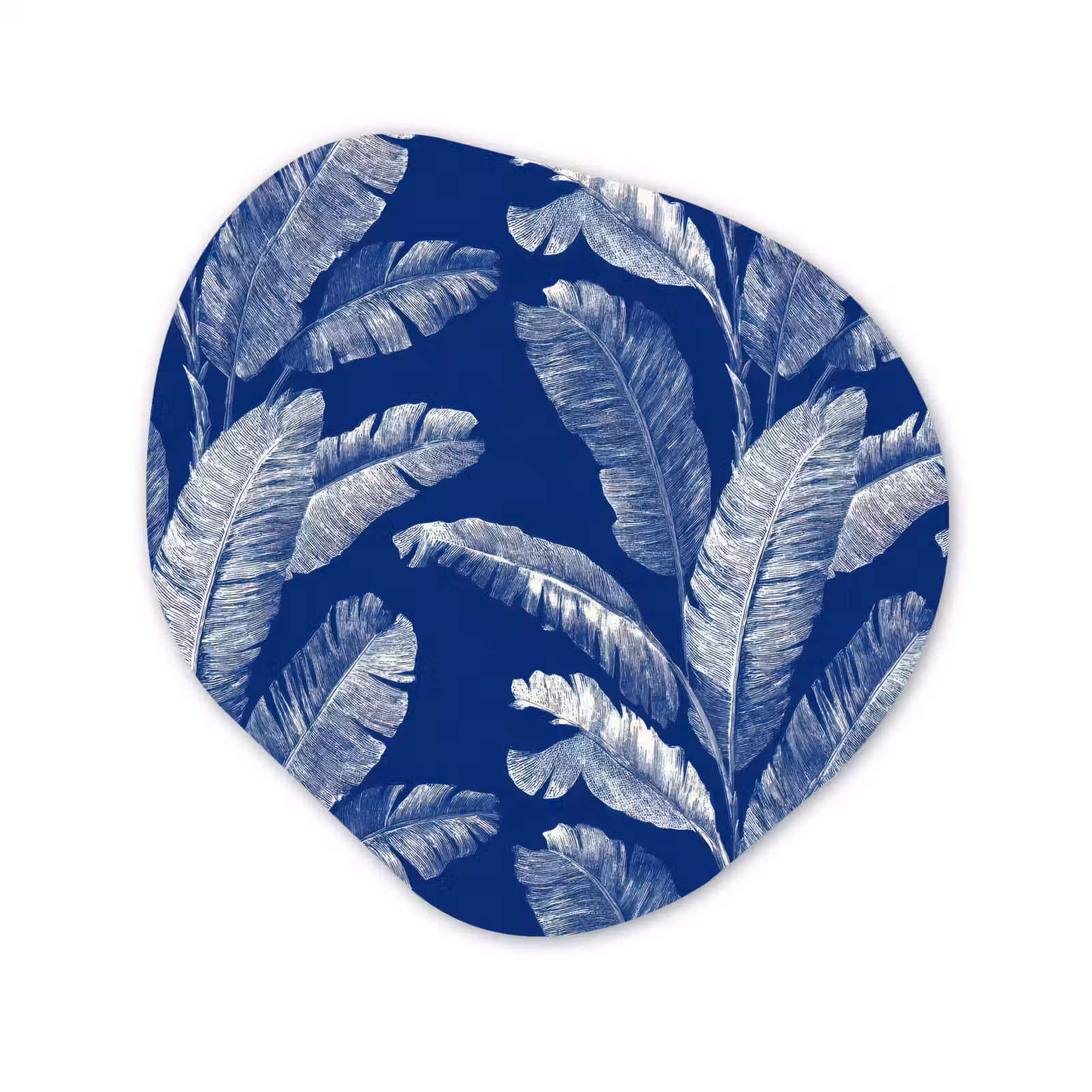 Organische vorm aluminium - Blad - Palm - Blauw — 1