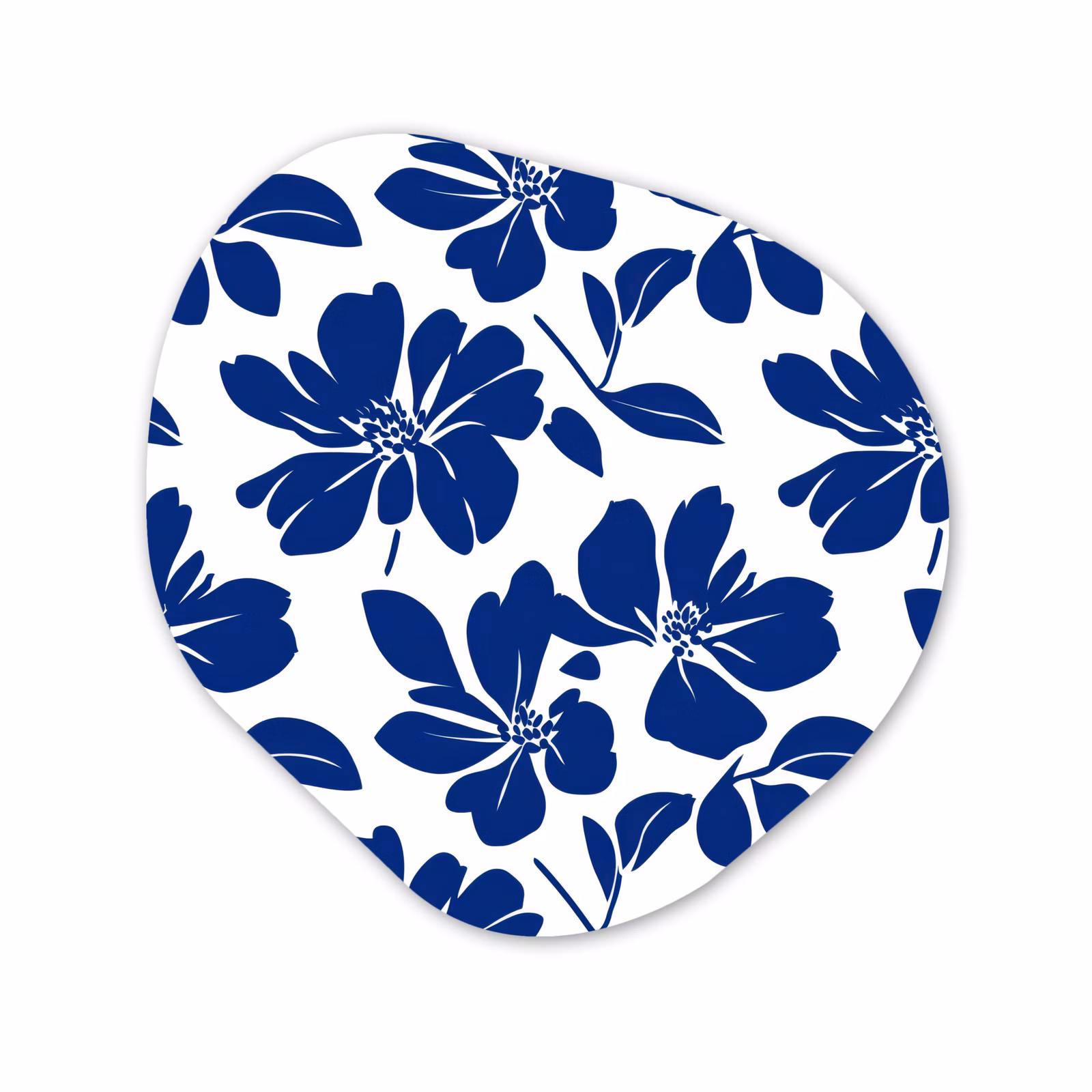 Organische vorm aluminium - Floraal - Modern - Blauw — 1