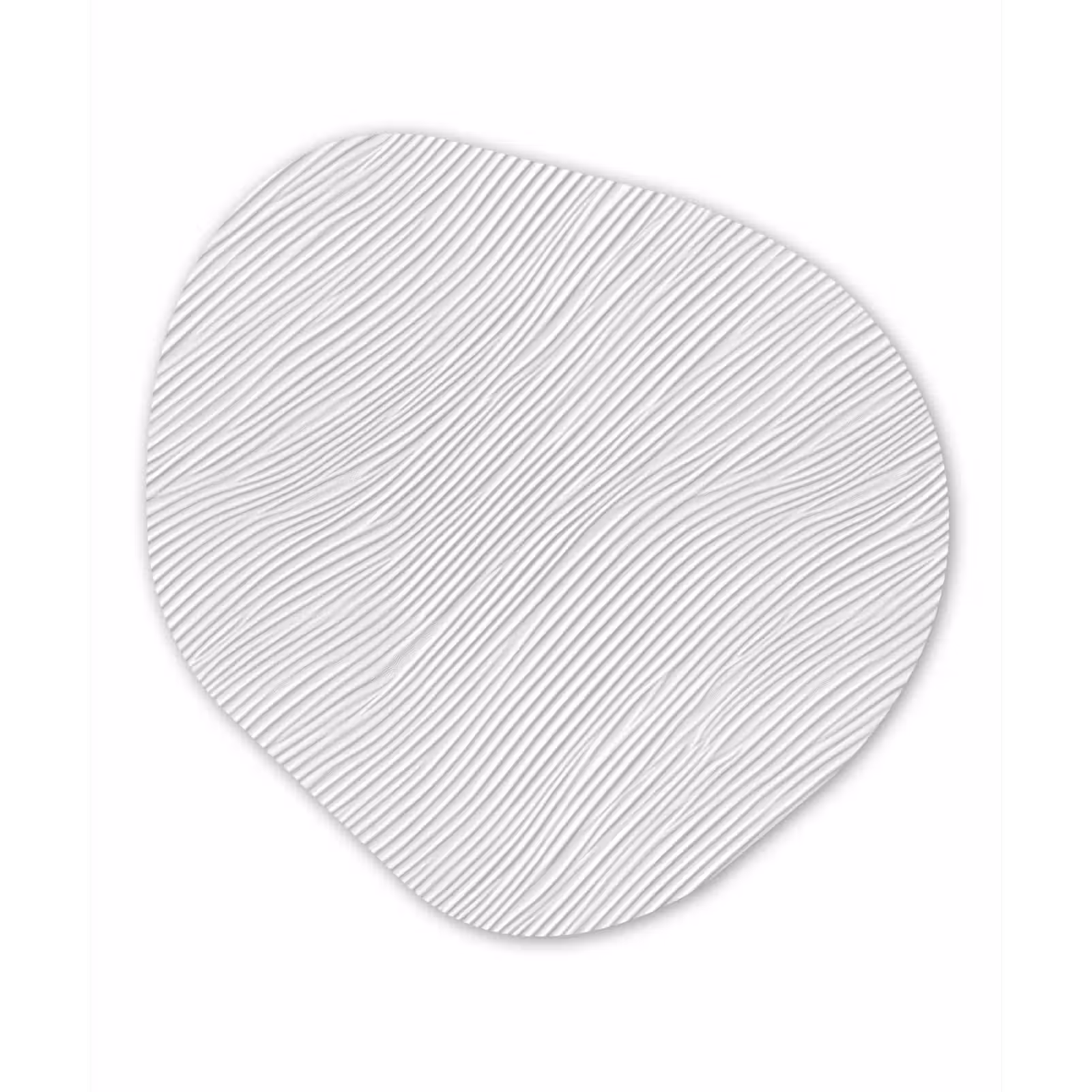 Organische vorm aluminium - Golven - Ribbels - Wit — 1