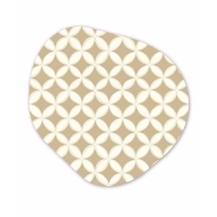 Organisch schilderij - Forex - Symmetrisch - Motief - Beige — 1