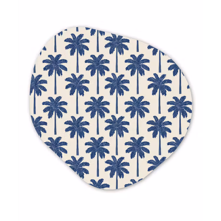 Organisch schilderij - Forex - Symmetrisch - Palm - Blauw — 1