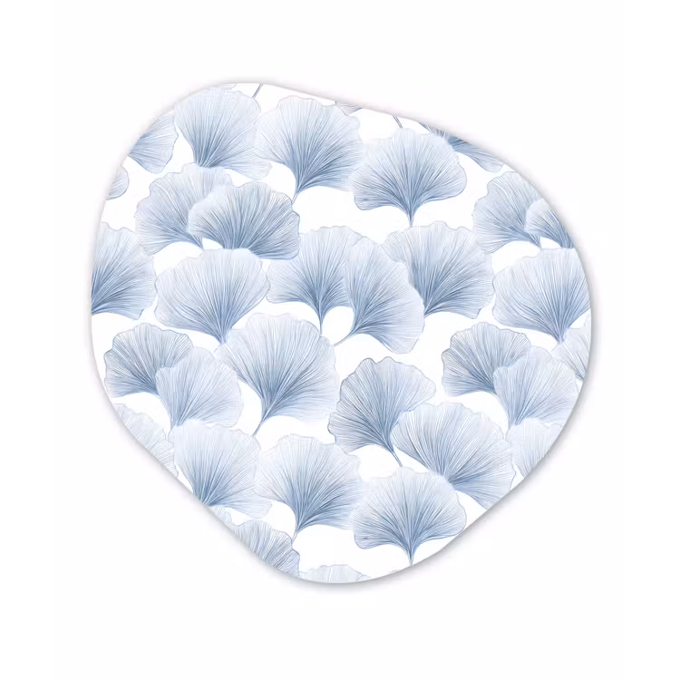 Organisch schilderij - Forex - Waaier - Modern - Blauw — 1