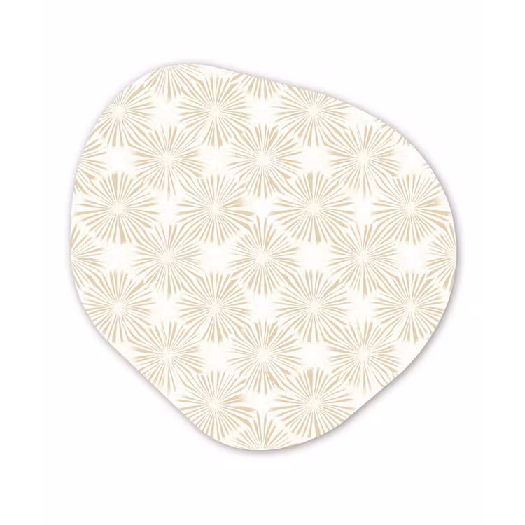 Organische vorm aluminium - Abstract - Motief - Beige — 1