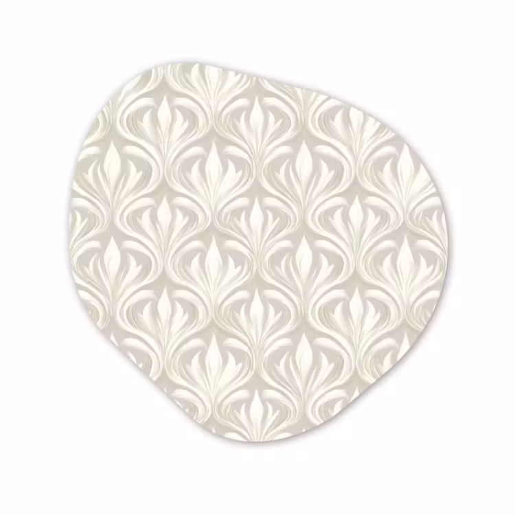 Organische vorm aluminium - Barok - Patroon - Beige — 1