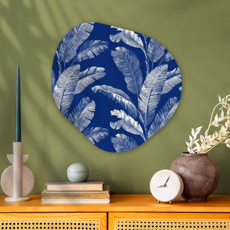 Organische vorm aluminium - Blad - Palm - Blauw — 2