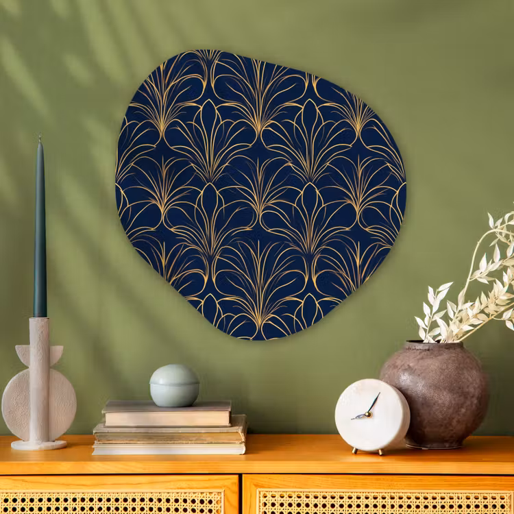 Organische vorm aluminium - Deco - Waaier - Blauw — 2
