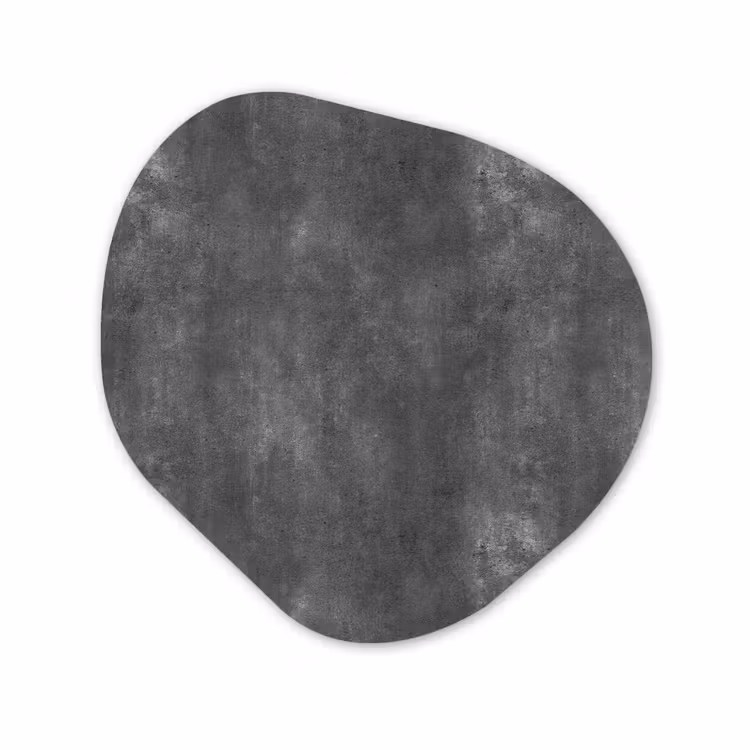 Organische vorm aluminium - Donkergrijs - Ruw - Beton — 1