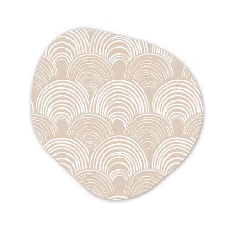 Organische vorm aluminium - Golven - Structuur - Beige — 1