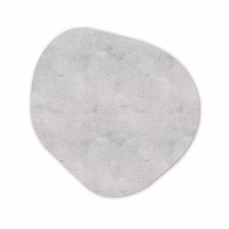 Organische vorm aluminium - Grijs - Beton - Neutraal — 1