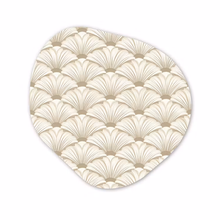 Organische vorm aluminium - Klassiek - Art - Beige — 1