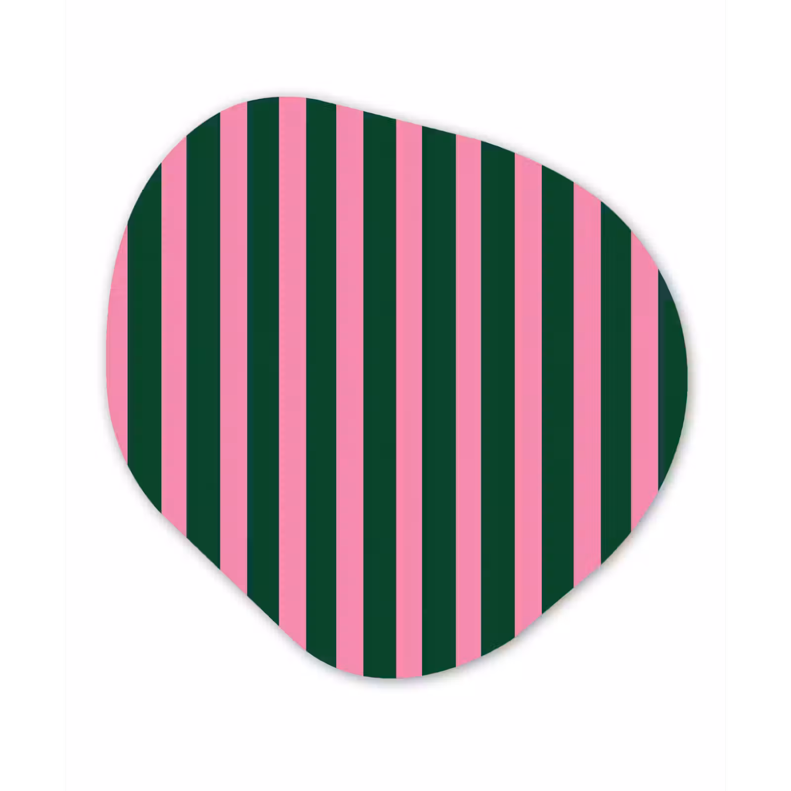 Organisch schilderij - Forex - Verticale strepen - Groen - Roze — 1