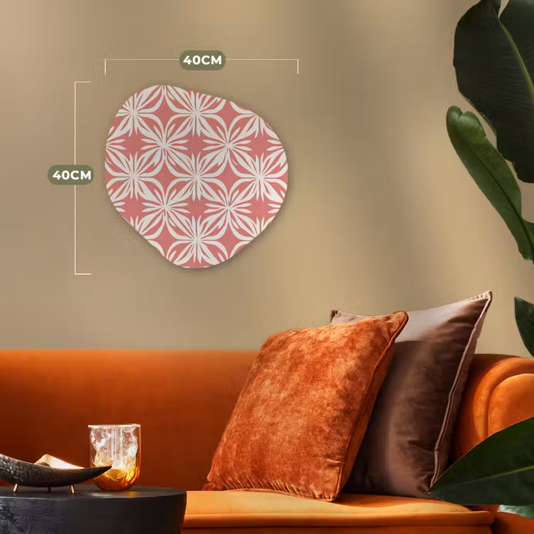 Organisch schilderij - Forex - Roze - Bloemenmotief - Wit - Modern — 4