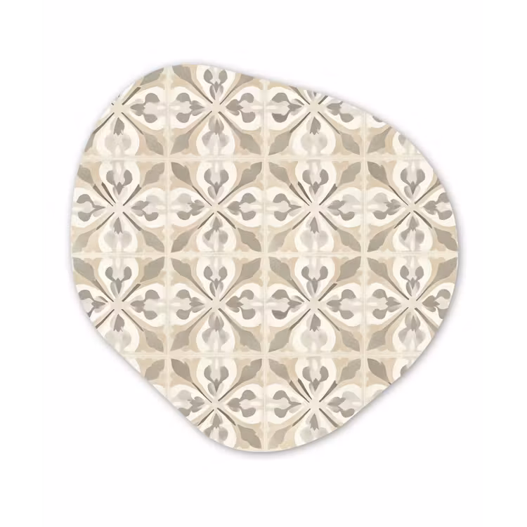 Organisch schilderij - Forex - Tegel - Motief - Beige — 1