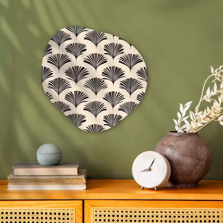 Organisch schilderij - Forex - Waaiers - Botanisch - Zwart - Beige — 2