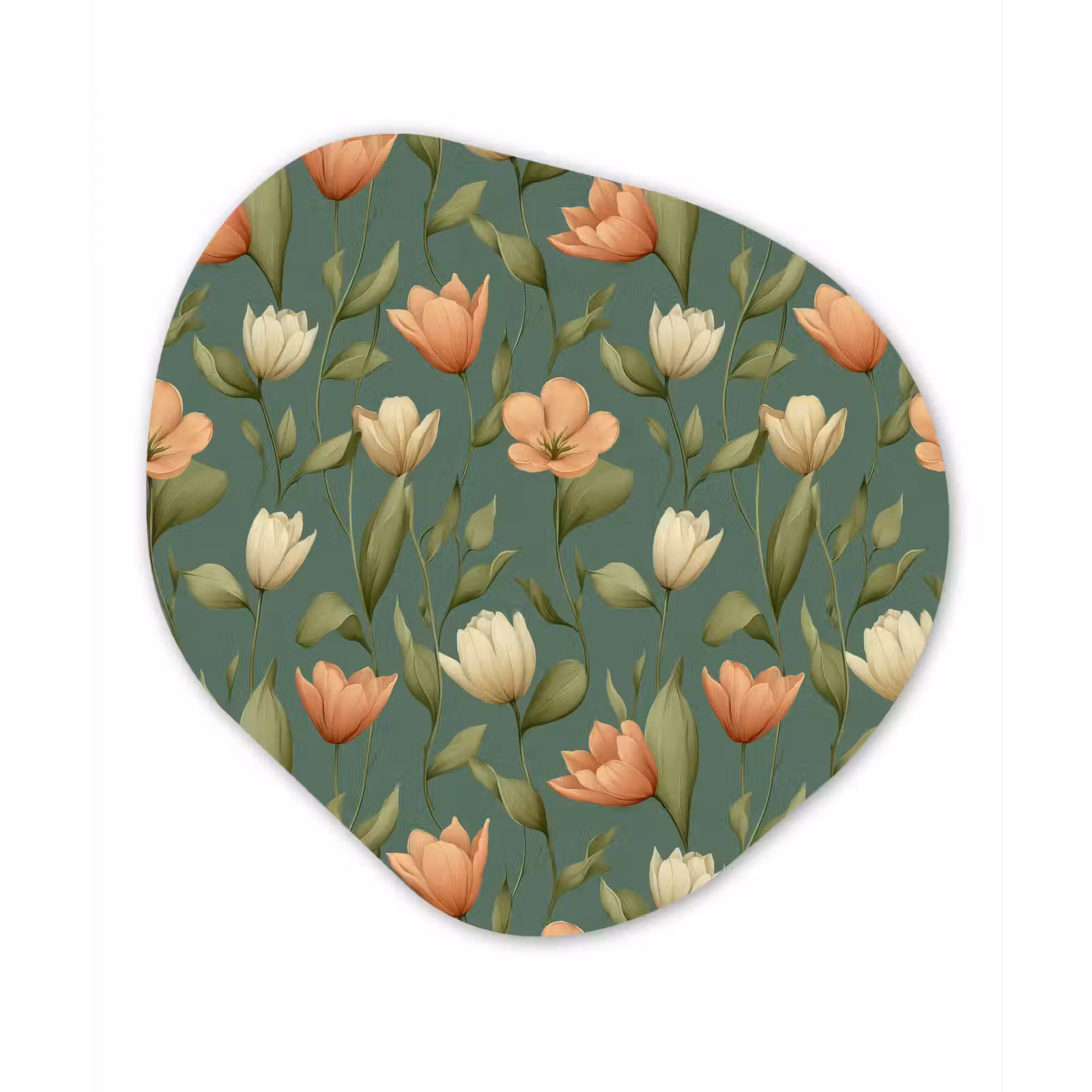 Organisch schilderij - Forex - Tulpen - Botanisch - Groen — 1
