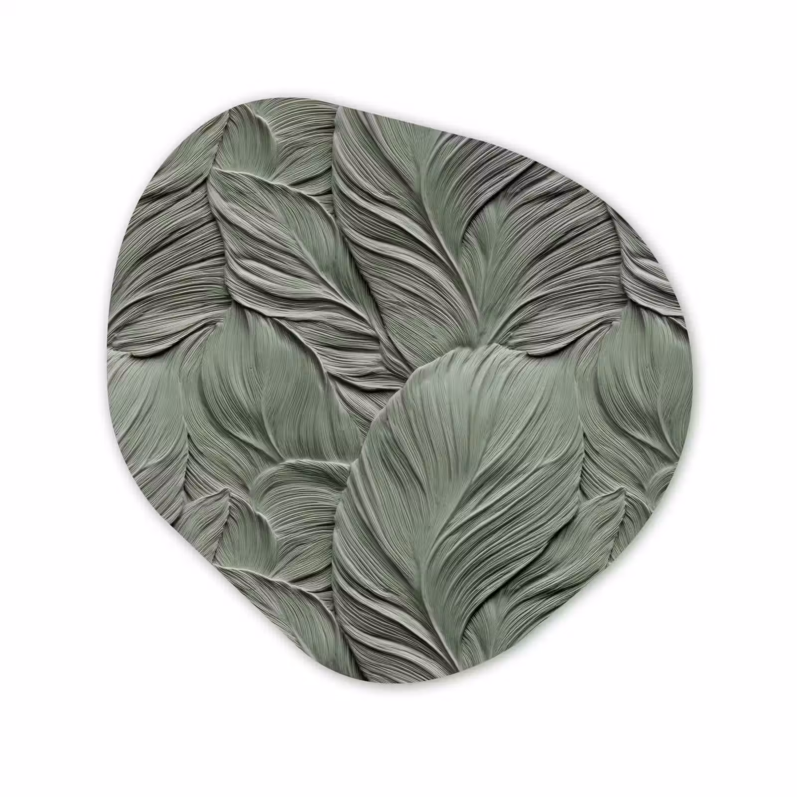 Organische vorm aluminium - Bladeren - Textuur - Groen — 1