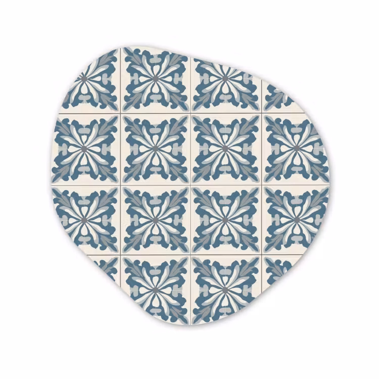 Organische vorm aluminium - Dessin - Tegel - Blauw — 1