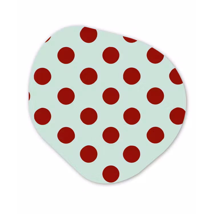 Organisch schilderij - Forex - Polka - Dots - Rood — 1
