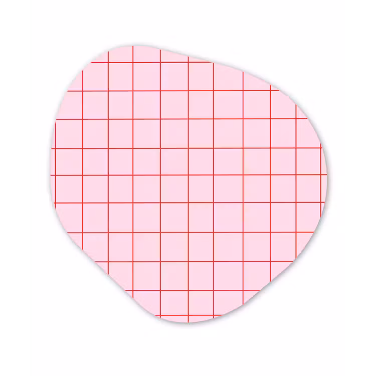 Organisch schilderij - Forex - Raster - Patroon - Roze — 1