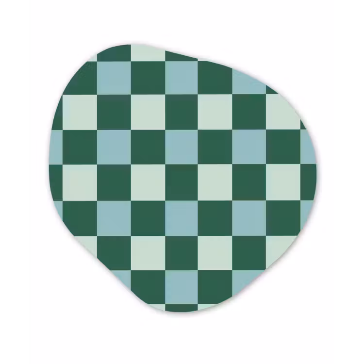 Organisch schilderij - Forex - Schaakbord - Klassiek - Groen — 1