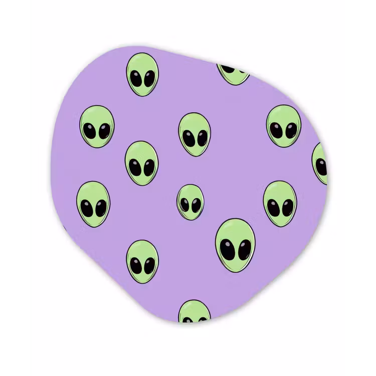 Organische vorm aluminium - Alien - Retro - Lila — 1