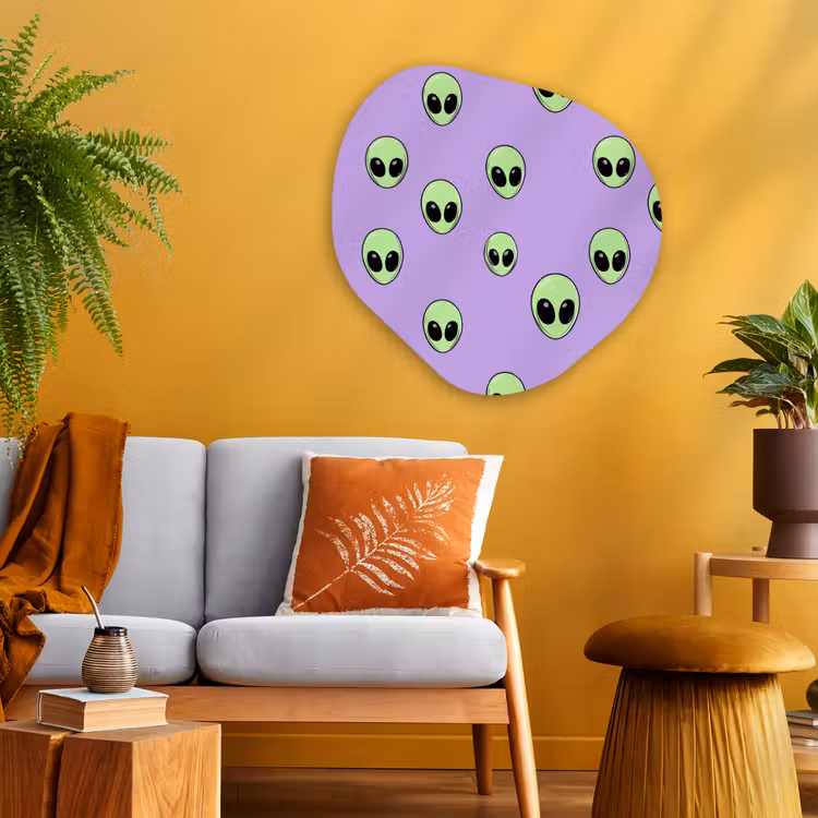 Organische vorm aluminium - Alien - Retro - Lila — 3