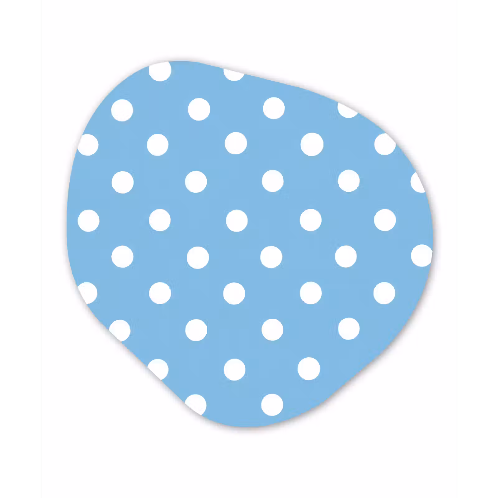 Organisch schilderij - Forex - Polka - Dots - Blauw — 1