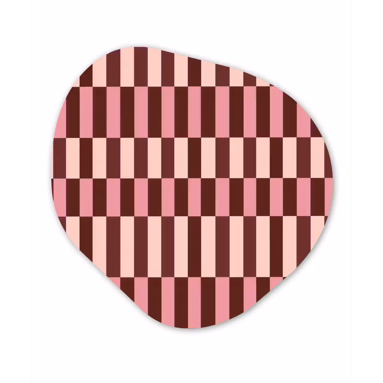 Organisch schilderij - Forex - Roze - Rood - Blokjes — 1