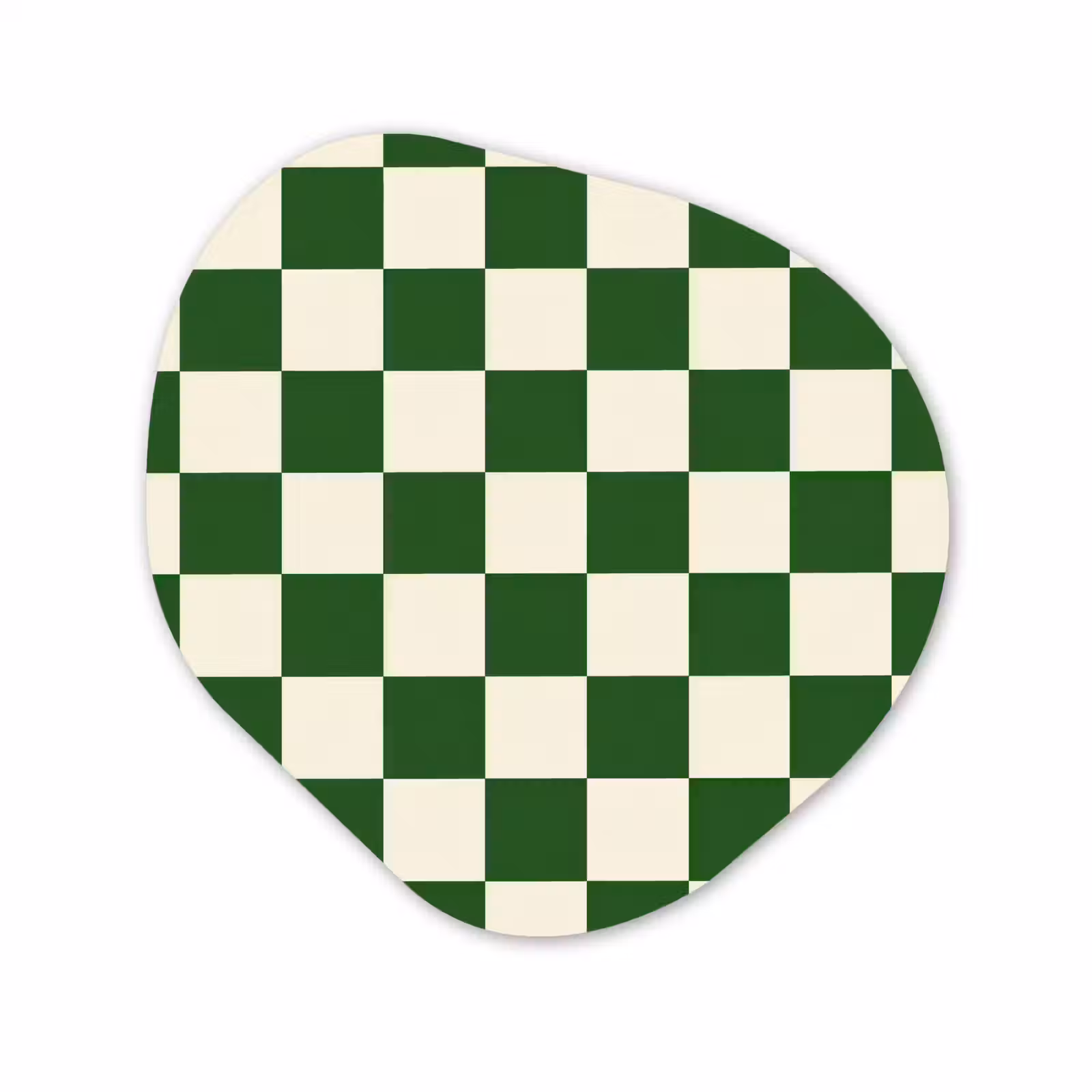 Organisch schilderij - Forex - Schaakbord - Patroon - Groen — 1