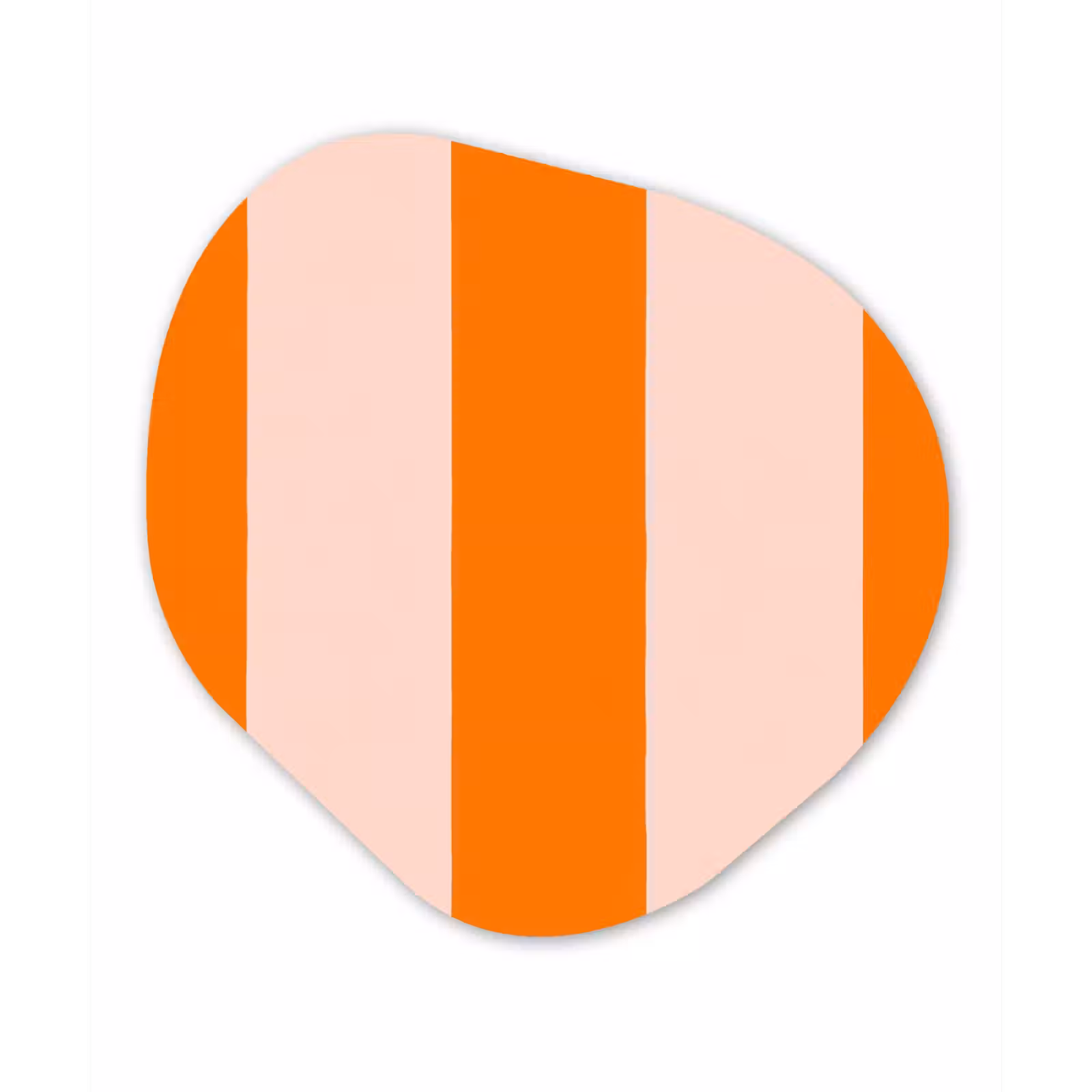 Organisch schilderij - Forex - Strepen - Modern - Oranje — 1