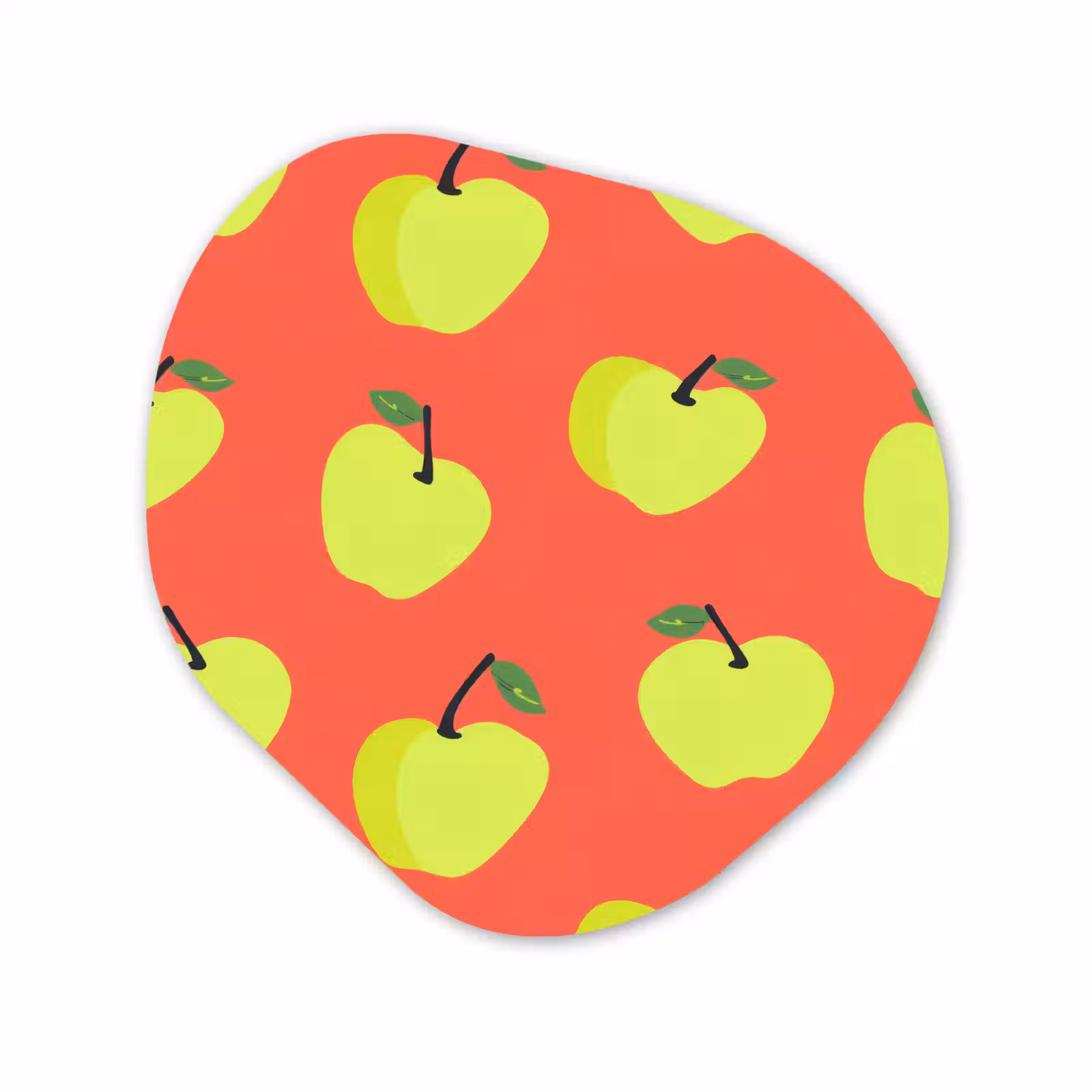 Organische vorm aluminium - Appels - Modern - Groen — 1
