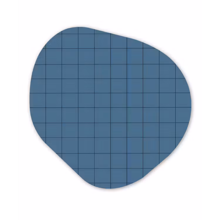Organisch schilderij - Forex - Ruiten - Geometrisch - Blauw — 1